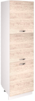 Шкаф-пенал кухонный Anrex Alesia 3D/60-F1 (серый/сосна винтаж) - 