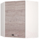 Шкаф навесной для кухни Anrex Alesia 1DU/60-F1 (серый/дуб анкона) - 