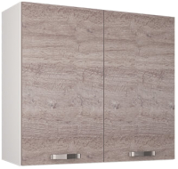 Шкаф навесной для кухни Anrex Alesia 2D/80-F1 (серый/дуб анкона) - 