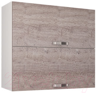 Шкаф навесной для кухни Anrex Alesia 2DG/80-F1 (серый/дуб анкона)