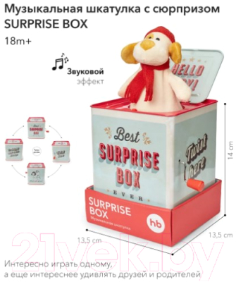 Музыкальная шкатулка Happy Baby Surprise Box Retro / 331875