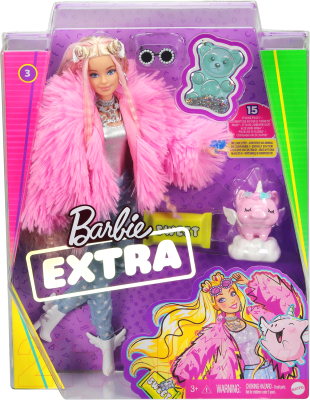 Кукла Mattel Barbie Экстра Кукла в розовой куртке / GRN28