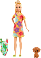 

Кукла с аксессуарами Mattel, Стейси рыжеволосая в платье с питомцем / GRT89
