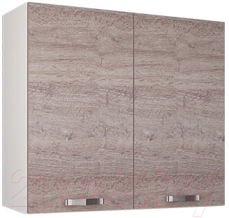 Шкаф навесной для кухни Anrex Alesia для сушки посуды 2D/80-F1 (серый/дуб анкона)