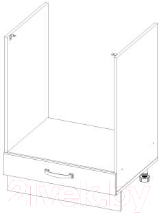 Шкаф под духовку Anrex Alesia 1S/60 F1 открытый (серый/сосна винтаж)