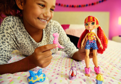 Кукла с аксессуарами Mattel Cave Club Роларай Пижамная вечеринка / GTH01