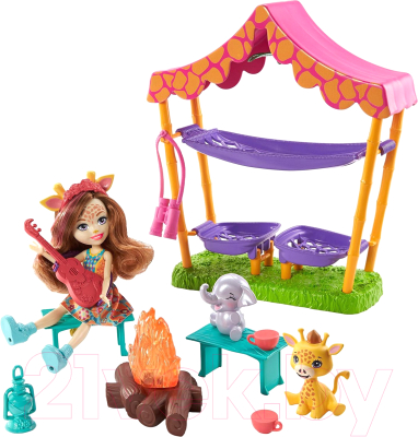 

Кукла с аксессуарами Mattel, Enchantimals Пижамная вечеринка в Саванне / GTM33