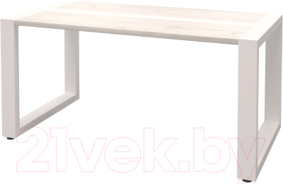 Журнальный столик Millwood Нео Loft СТ-2 Л 95x50x46 (дуб белый Craft/металл белый)