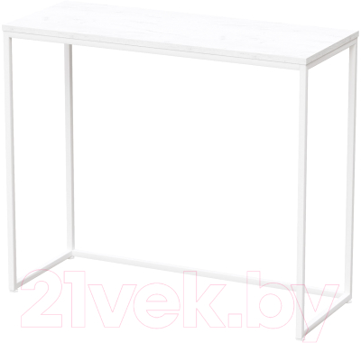 Консольный столик Millwood Пекин 3 Л 100x40x85 (дуб белый Craft/металл белый)