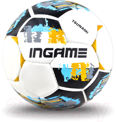 Футбольный мяч Ingame Tsunami 2020 (размер 4, голубой)
