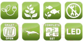 Аквариумный набор Aquael Shrimp Set Smart 2 Day & Night / 122978 (черный)
