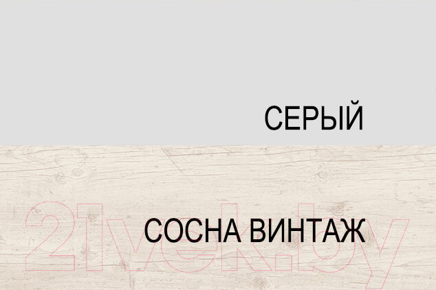 Шкаф-стол кухонный Anrex Alesia 1D/60-F1 (серый/сосна винтаж) — фото 3