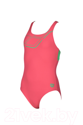 Купальник детский ARENA Essentials Jr Swim Pro Back L / 002346 906 (р-р 26, розовый/зеленый)