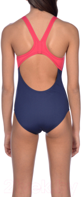 Купальник детский ARENA Essentials Jr Swim Pro Back L / 002346 709 (р-р 24, синий/розовый)