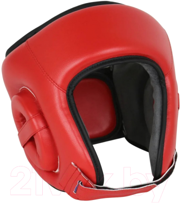 Боксерский шлем RuscoSport С усилением (L, красный)