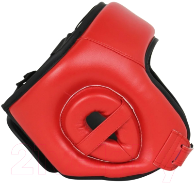 Боксерский шлем RuscoSport С усилением (L, красный)