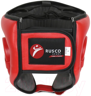 Боксерский шлем RuscoSport С усилением (M, красный)