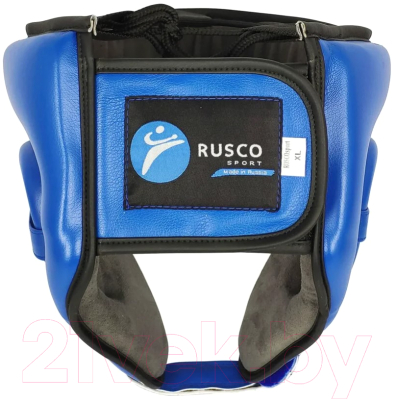 Боксерский шлем RuscoSport С усилением (L, синий)