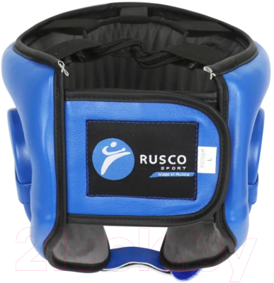 Боксерский шлем RuscoSport С усилением (M, синий)