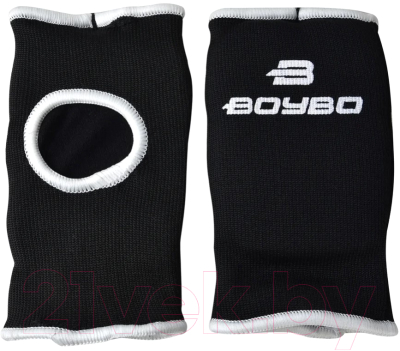Перчатки для карате BoyBo Хлопок (S, черный)