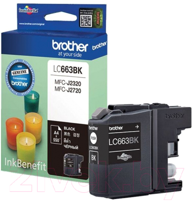 

Картридж Brother, Черный, LC663BK