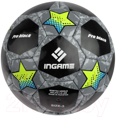 Футбольный мяч Ingame Pro Black 2020 (размер 3)