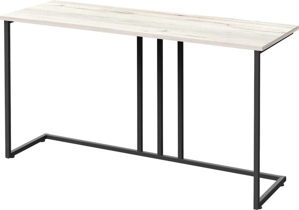 Консольный столик Millwood Лиссабон 1 Лофт Л 120x40x70.2 (дуб белый Craft/металл черный)