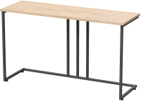 Консольный столик Millwood Лиссабон 1 Лофт Л 120x40x70.2 (дуб золотой Craft/металл черный) - 