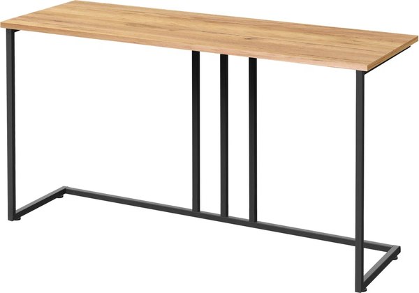 Консольный столик Millwood Лиссабон 1 Лофт Л 120x40x70.2 (дуб золотой Craft/металл черный)