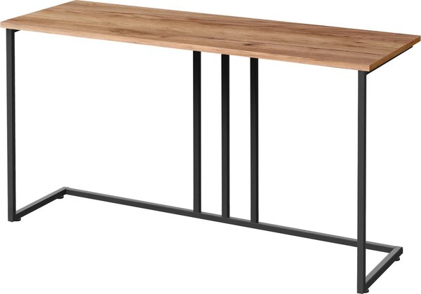 Консольный столик Millwood Лиссабон 1 Лофт Л 120x40x70.2 (дуб табачный Craft/металл черный)