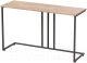 Консольный столик Millwood Лиссабон 1 Лофт Л 120x40x70.2 (дуб табачный Craft/металл черный) - 