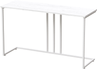 Консольный столик Millwood Лиссабон 1 Лофт Л 120x40x70.2 (дуб белый Craft/металл белый) - 