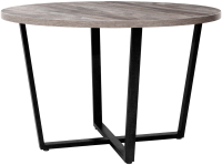 Обеденный стол Millwood Лофт Орлеан Л D120x75 (сосна пасадена/металл черный) - 