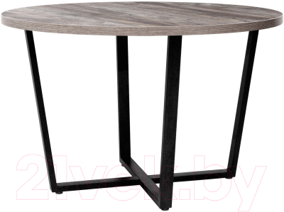 Обеденный стол Millwood Лофт Орлеан Л D120x75 (сосна пасадена/металл черный)
