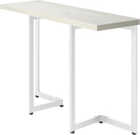 Обеденный стол Millwood Арлен 3 147x38-76x76 (дуб белый Craft/металл белый) - 