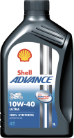 Моторное масло Shell Advance 4T Ultra 10W40 SN/MA2 (1л) - 