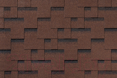 Черепица Roofshield Фемили Лайт Модерн коричневый с оттенением / FL-M-16 (3м2)