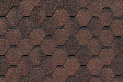 Черепица Roofshield Фемили Эко Лайт коричневый с оттенением / FL-S-49 (3м2)