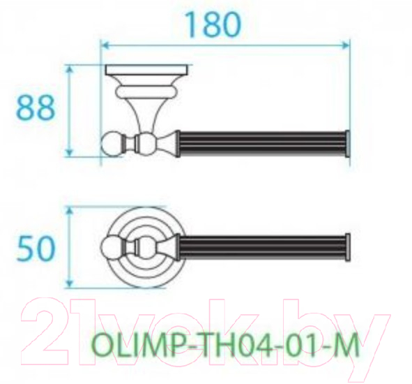 Держатель для туалетной бумаги Cezares OLIMP-TH04-03/24-M