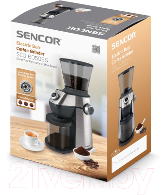 Кофемолка Sencor SCG 6050SS