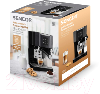 Кофеварка эспрессо Sencor SES 4040BK
