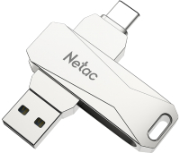 Usb flash накопитель Netac Mobile USB Drive U782C USB3.0+TypeC 64GB (NT03U785C-064G-30PN) - 