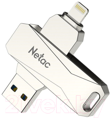 Usb flash накопитель Netac USB drive U652 USB 3.0+Lightning 128GB (NT03U652L-128G-30PN)