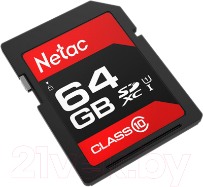 Карта памяти Netac P600 Standard SD 64GB (NT02P600STN-064G-R)