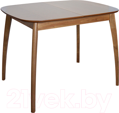 Обеденный стол Экомебель Дубна Спайдер мини 70x105-137.5 (темный орех)