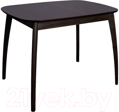 Обеденный стол Экомебель Дубна Спайдер мини 70x105-137.5 (венге)