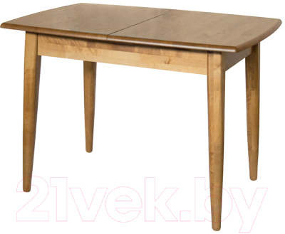 Обеденный стол Экомебель Дубна Лео 74x105-155 (орех)