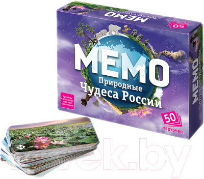 Настольная игра Нескучные игры Природные чудеса России Мемо / 7203