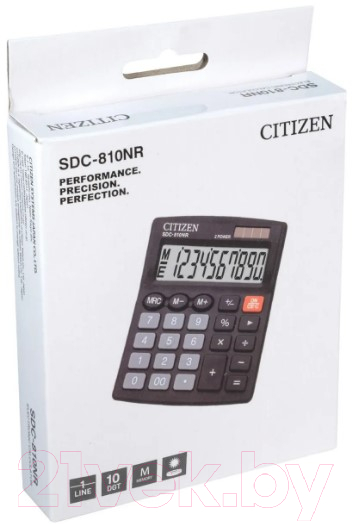 Калькулятор Citizen SDC-810 NR