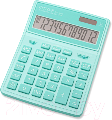Калькулятор Citizen SDC-444 XRGNE (бирюзовый)